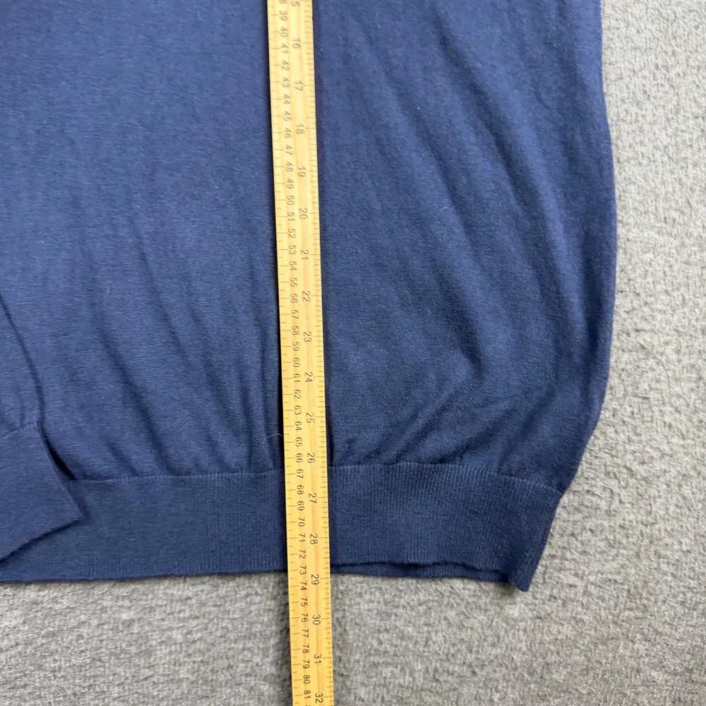 IZOD Fieldhouse Sweater Men's XXL V-Neck Pullover‎ Blue Peacoat 45FS692403 NWT